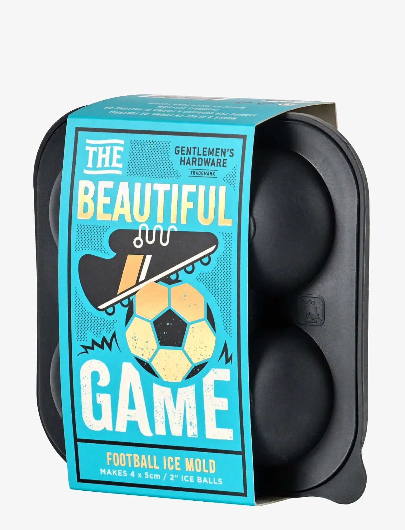 Gentlemen's Hardware - Isform Fotboll - jääkuubikuvormid - black - 2