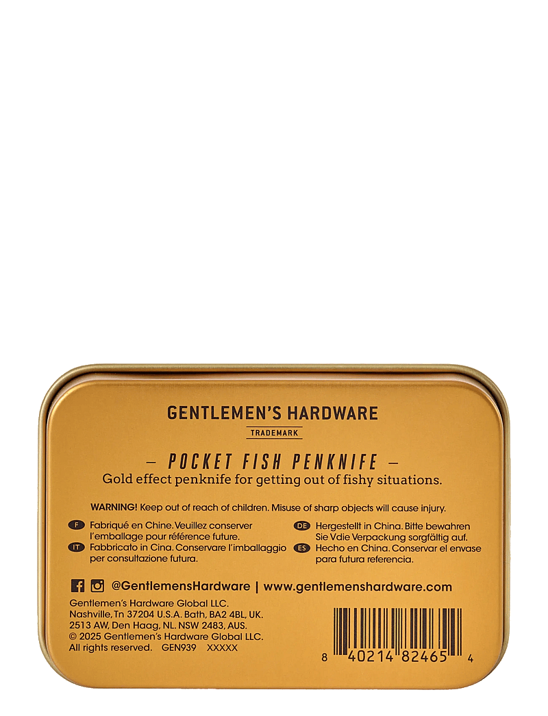 Gentlemen's Hardware - Pennkniv Fisk - noakomplektid - blue - 3