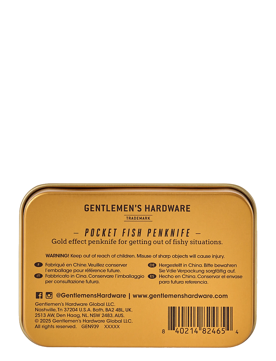 Gentlemen's Hardware - Pennkniv Fisk - noakomplektid - blue - 3