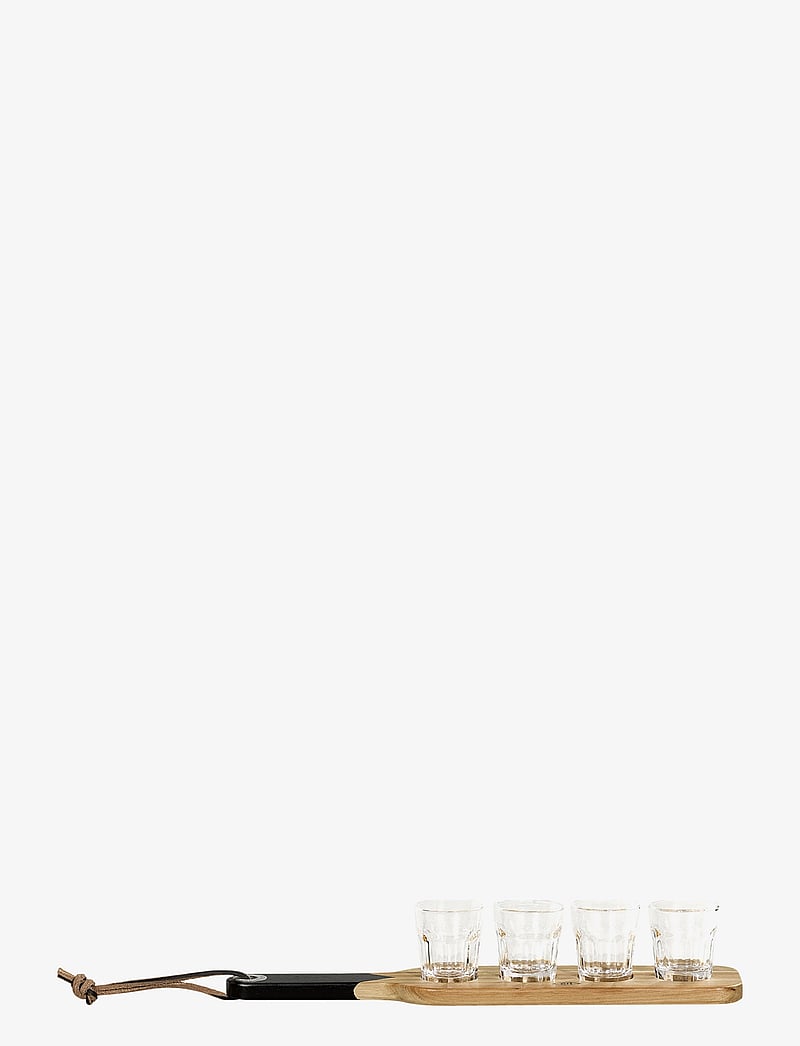 Gentlemen's Hardware - Serving Paddle & Shot Glasses - nach preis einkaufen - black - 2