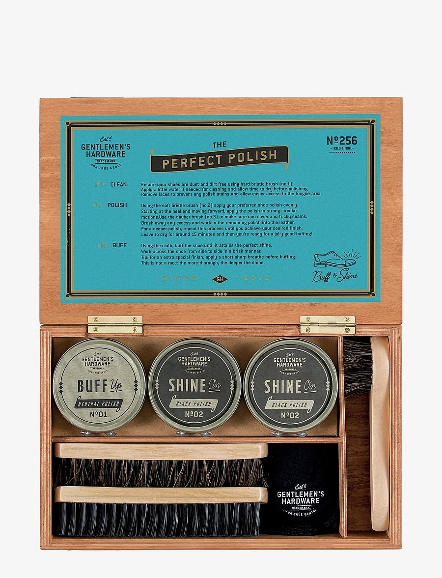 Gentlemen's Hardware - Shoe Shine Cigar Box - køb efter pris - brown - 2