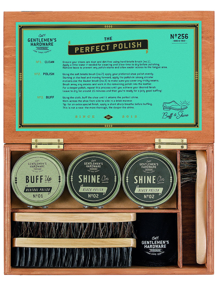 Gentlemen's Hardware - Shoe Shine Cigar Box - køb efter pris - brown - 5