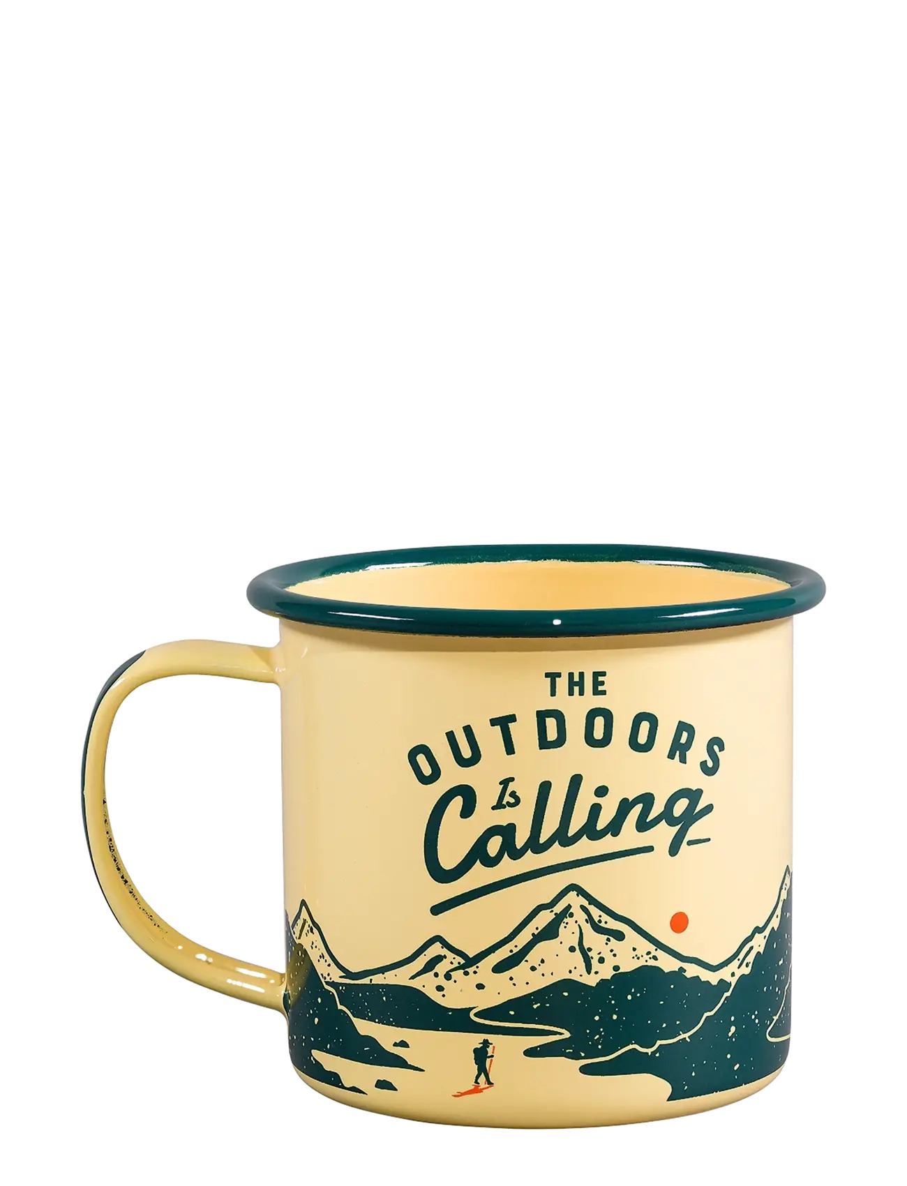 Gentlemen's Hardware Enamel Mug - Outdoors is Calling - Gentlemen's Hardware - YELLOW / yellow