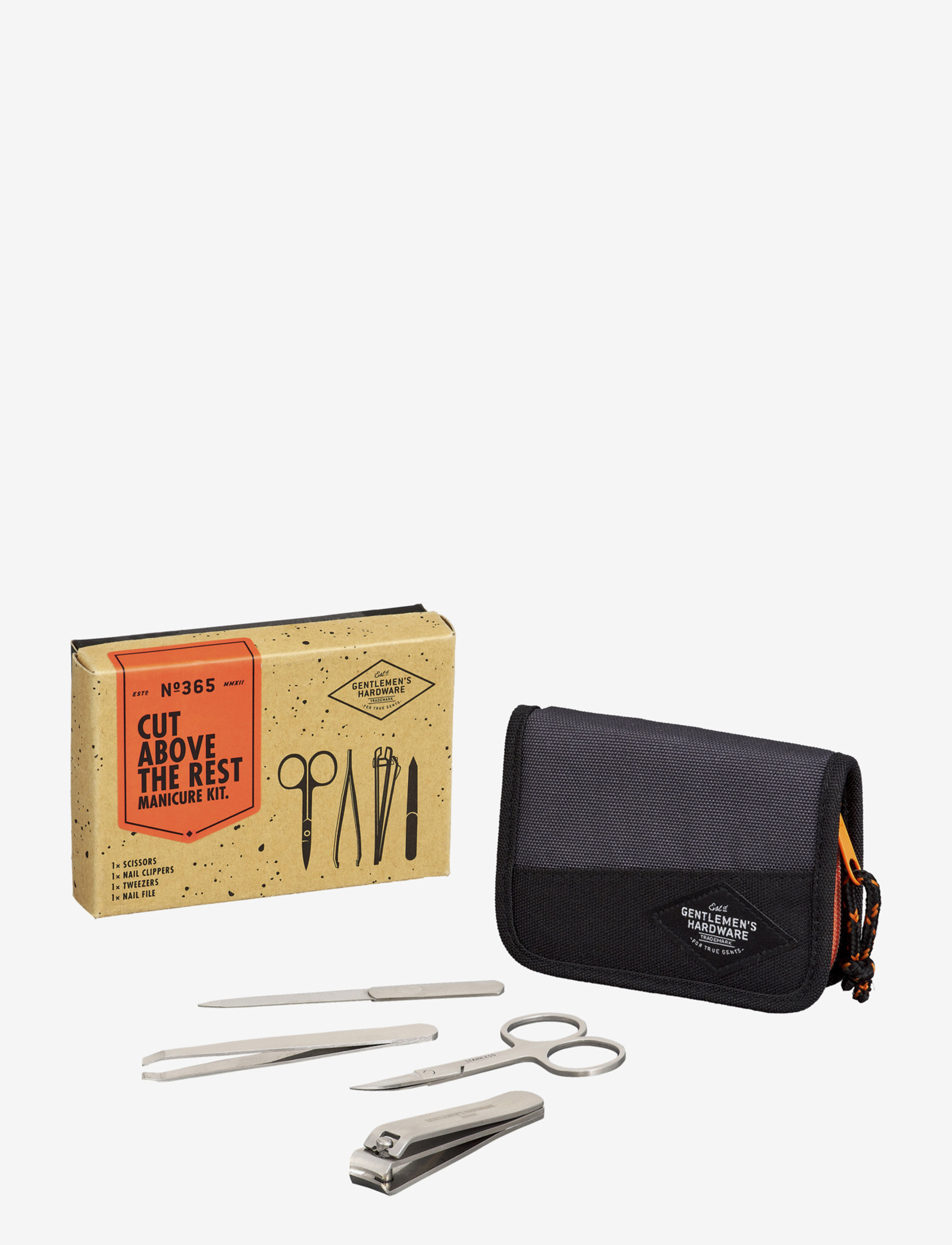 Gentlemen's Hardware Manicure Kit, All Sæt, Grå, Str: ONE SIZE