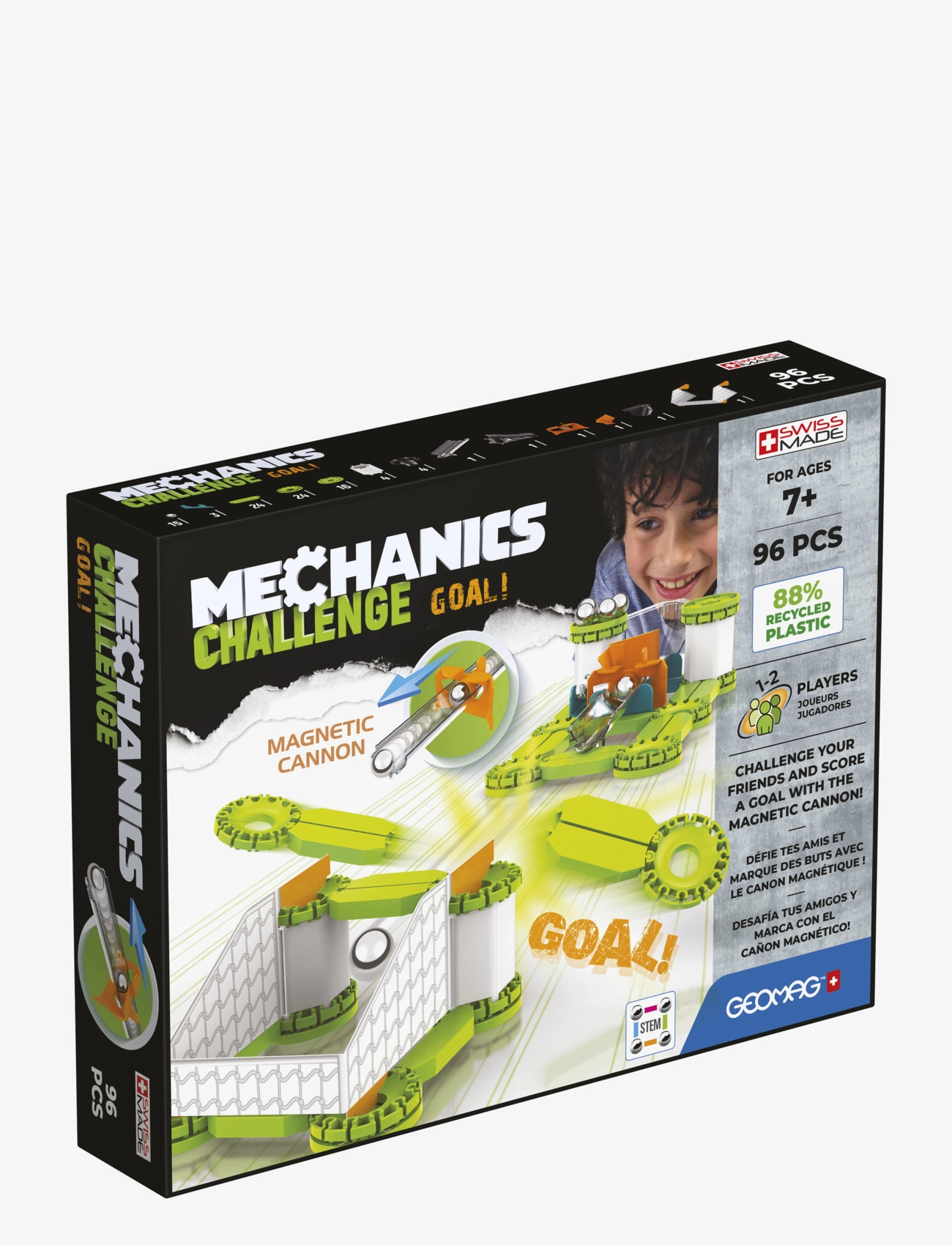 Geomag Geomag Mechanics Recycled Challenge Goal - Eksperimenter og vitenskap - MULTI COLOURED / multi