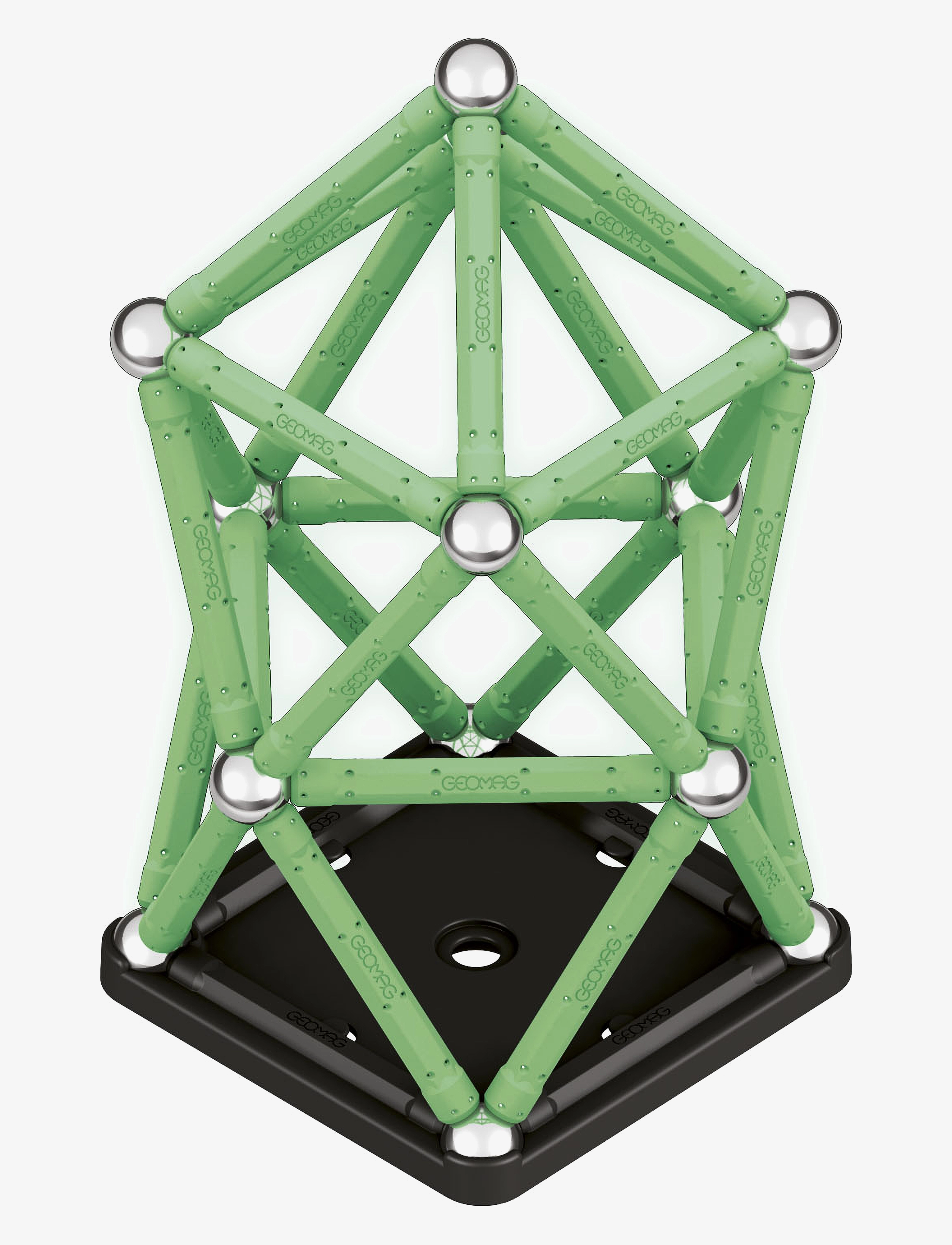 Geomag - Geomag Glow Recycled 60 Pcs - byggsatser - green - 2