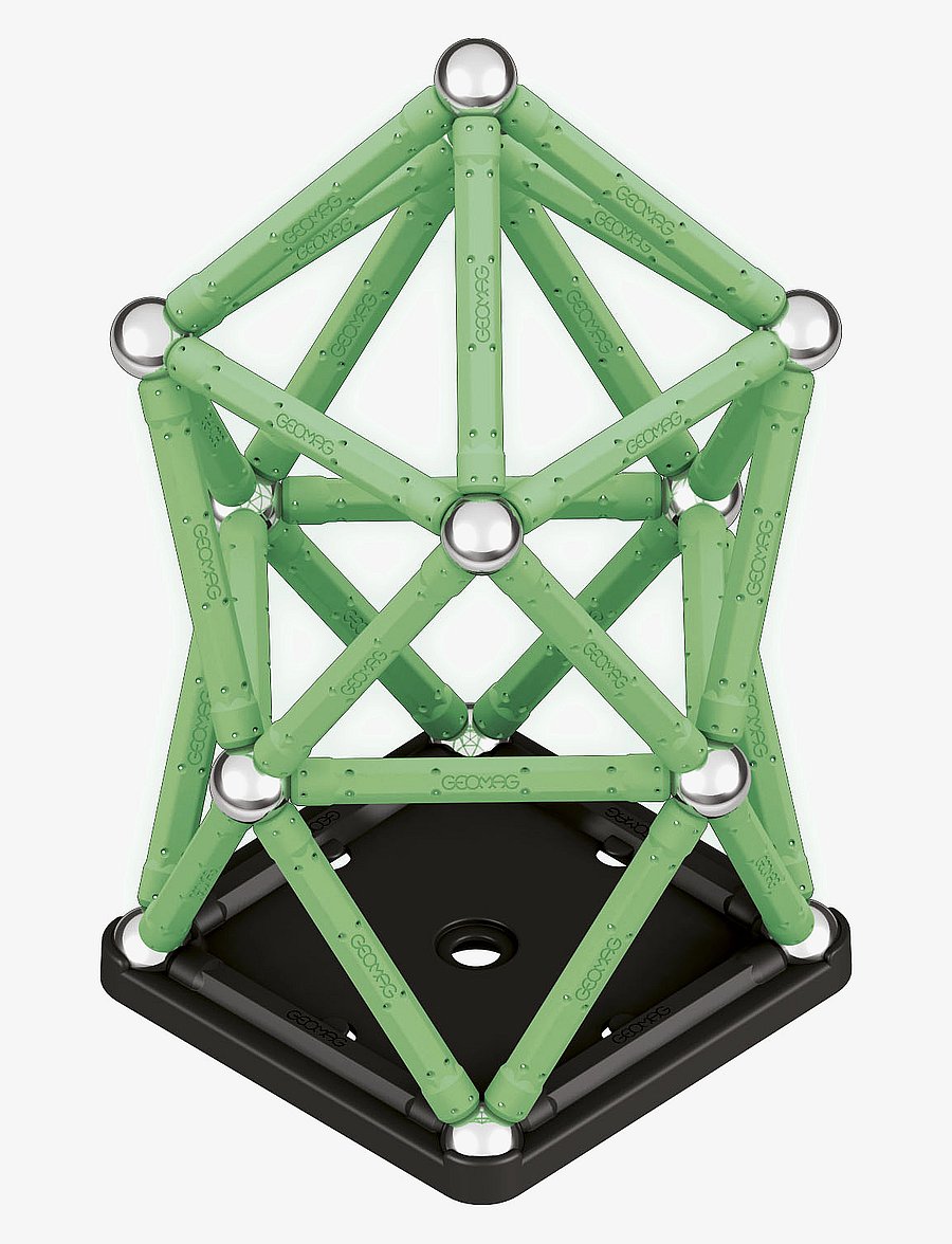 Geomag - Geomag Glow Recycled 60 Pcs - kubbasett - green - 2