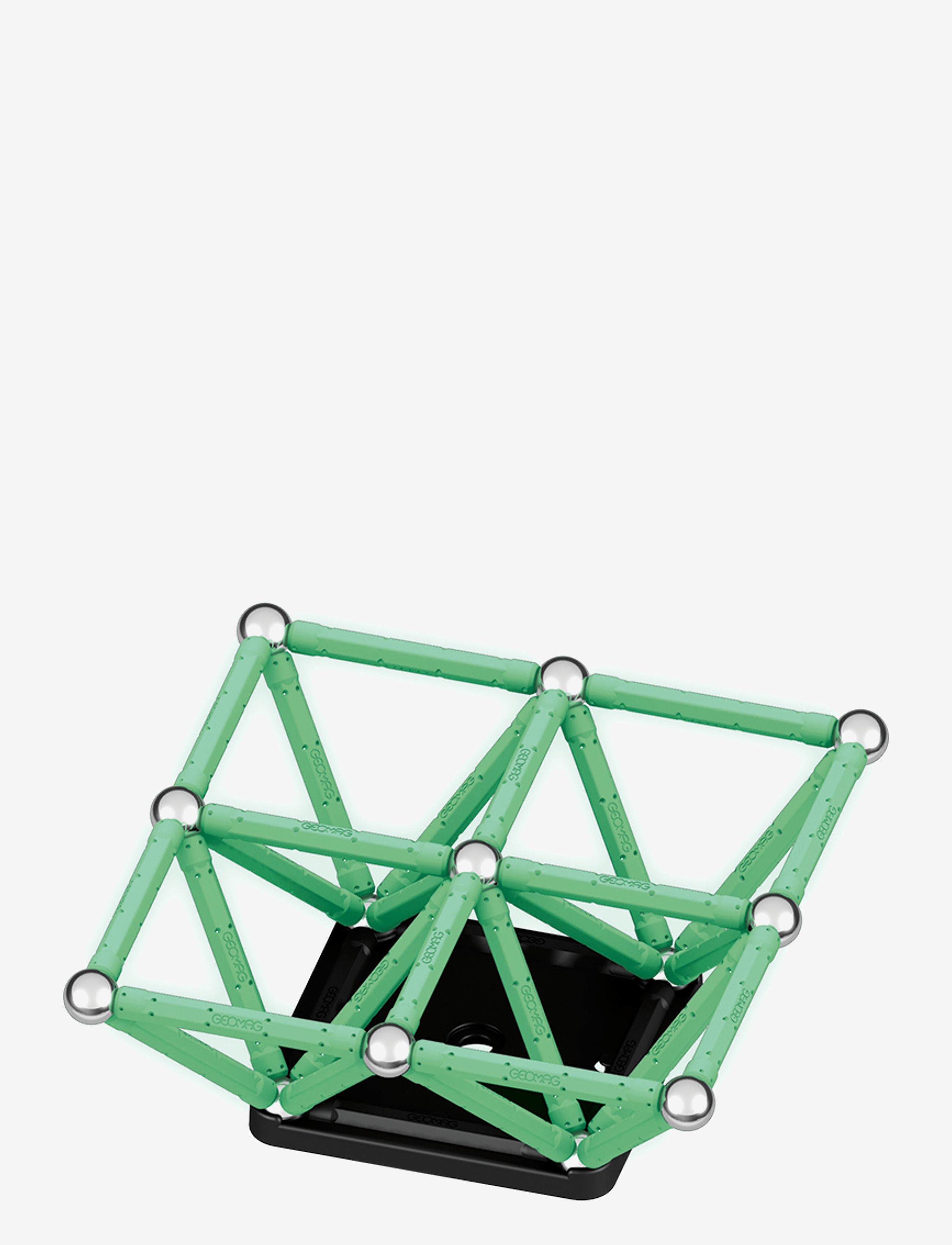 Geomag - Geomag Glow Recycled 60 Pcs - byggsatser - green - 4