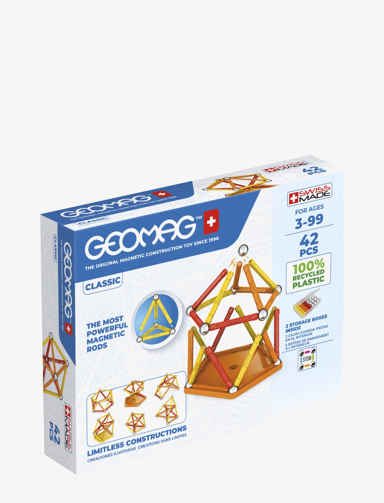 Geomag - Geomag Classic Recycled 42 Pcs - multi coloured - 1