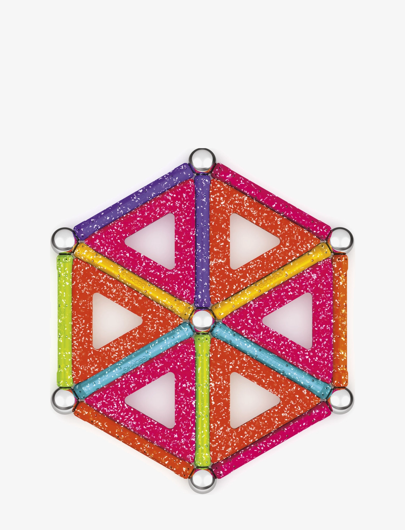 Geomag - Geomag Glitter Panels Recycled 35 Pcs - kubbasett - multi coloured - 3
