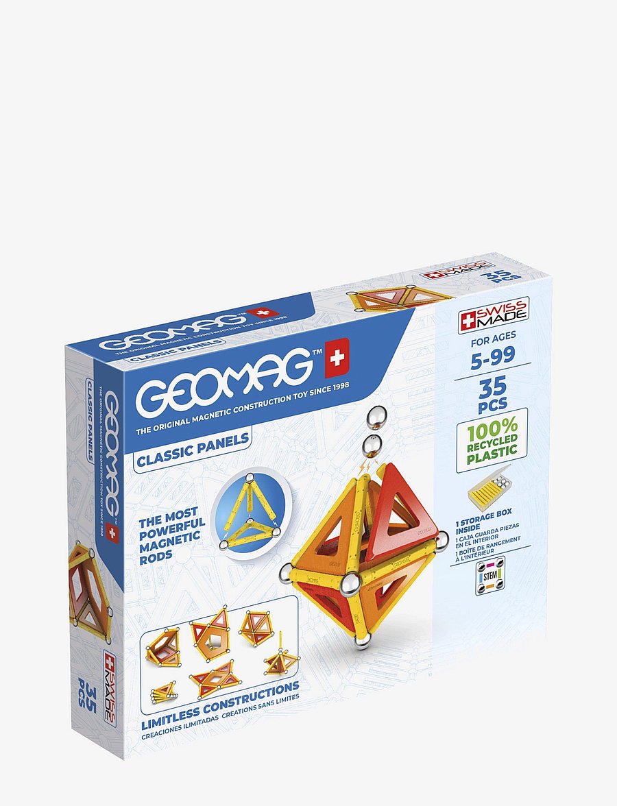Geomag - Geomag Classic Panels Recycled 35 Pcs - byggsatser - multi coloured - 0