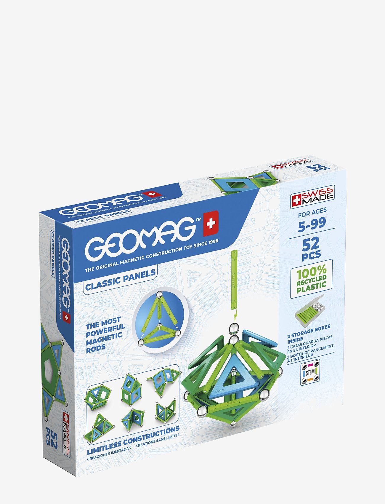 Geomag - Geomag Classic Panels Recycled 52 Pcs - multi coloured - 0