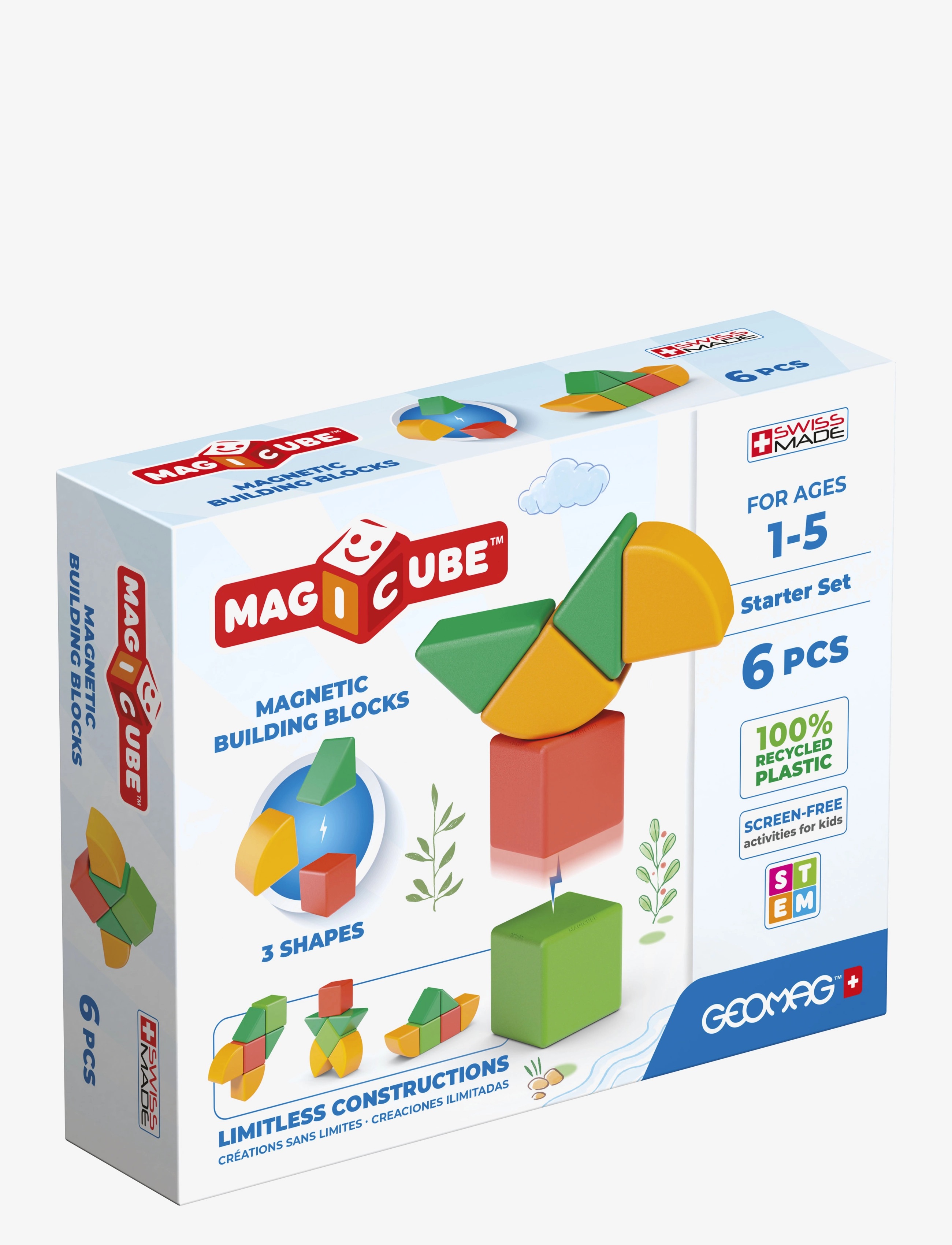 Geomag Geomag Magicube Re Shapes Starter Set 6 Delar - 4 for 3 - MULTI COLOURED / multi