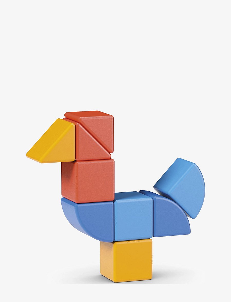 Geomag - Geomag Magicube Shapes Animals Recycled 9 Pcs - byggeklosser - multi coloured - 3