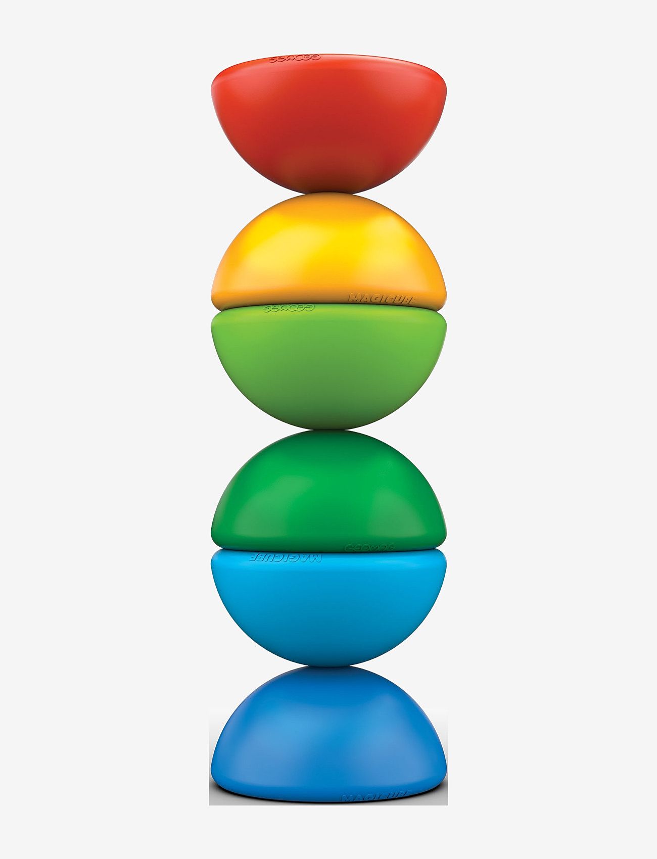 Geomag - GEOMAG MAGICUBE MAGIC STACKING 6 PCS - julegaver under 300kr - multi coloured - 2