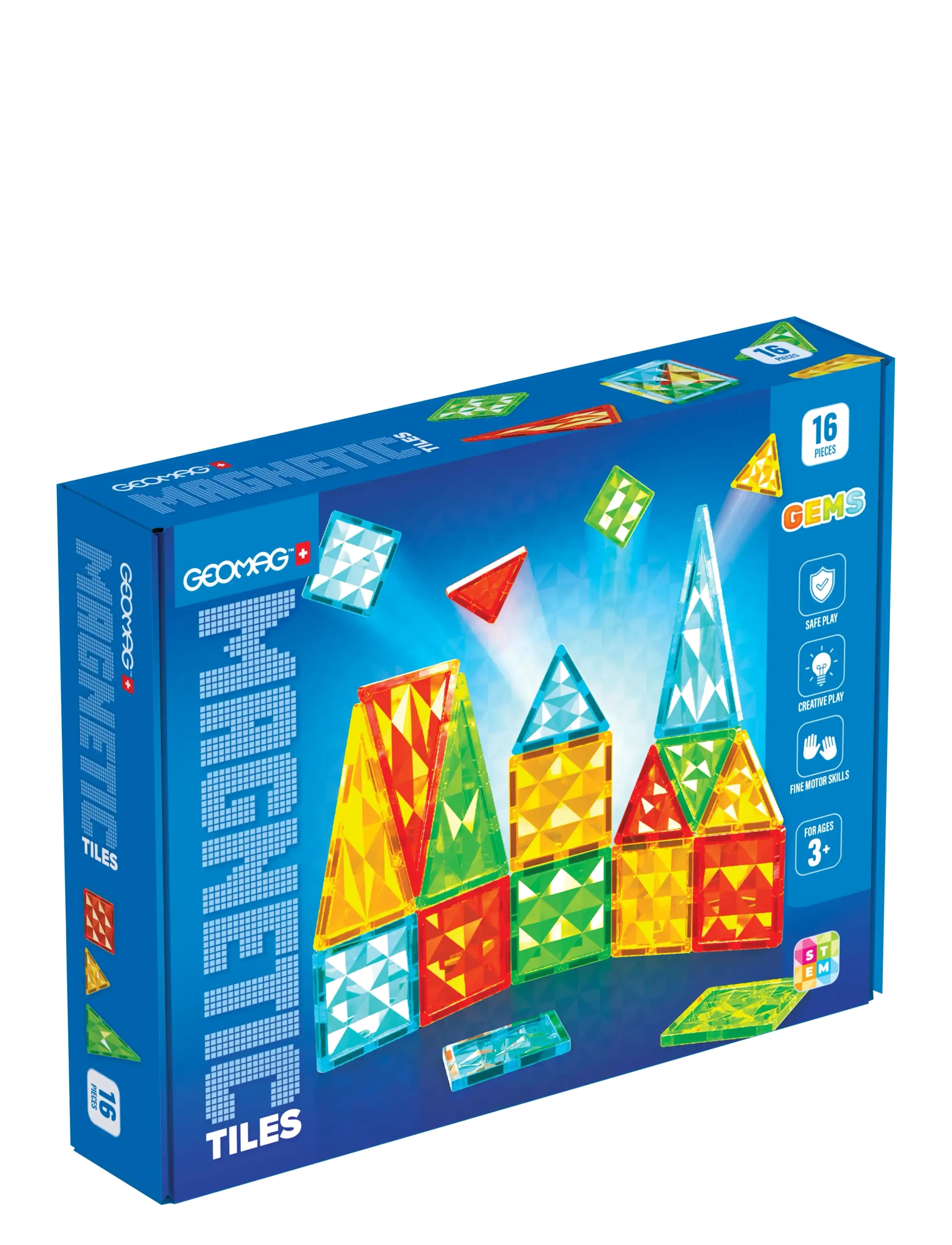 Geomag - GEOMAG GEMS MAGNETBRICKOR 16 DELAR - multi coloured - 1