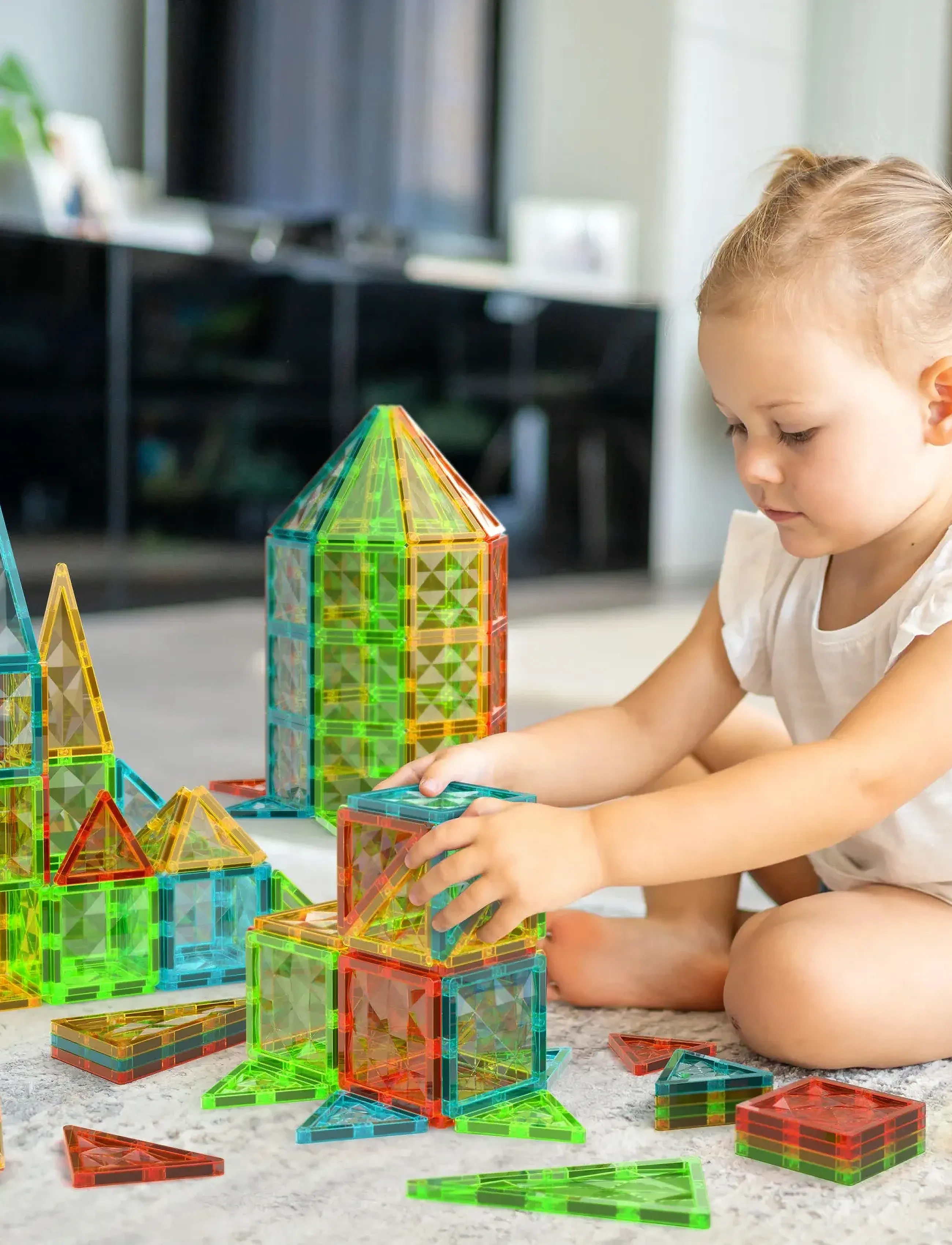 GEOMAG GEMS MAGNETBRICKOR 16 DELAR - MULTI COLOURED