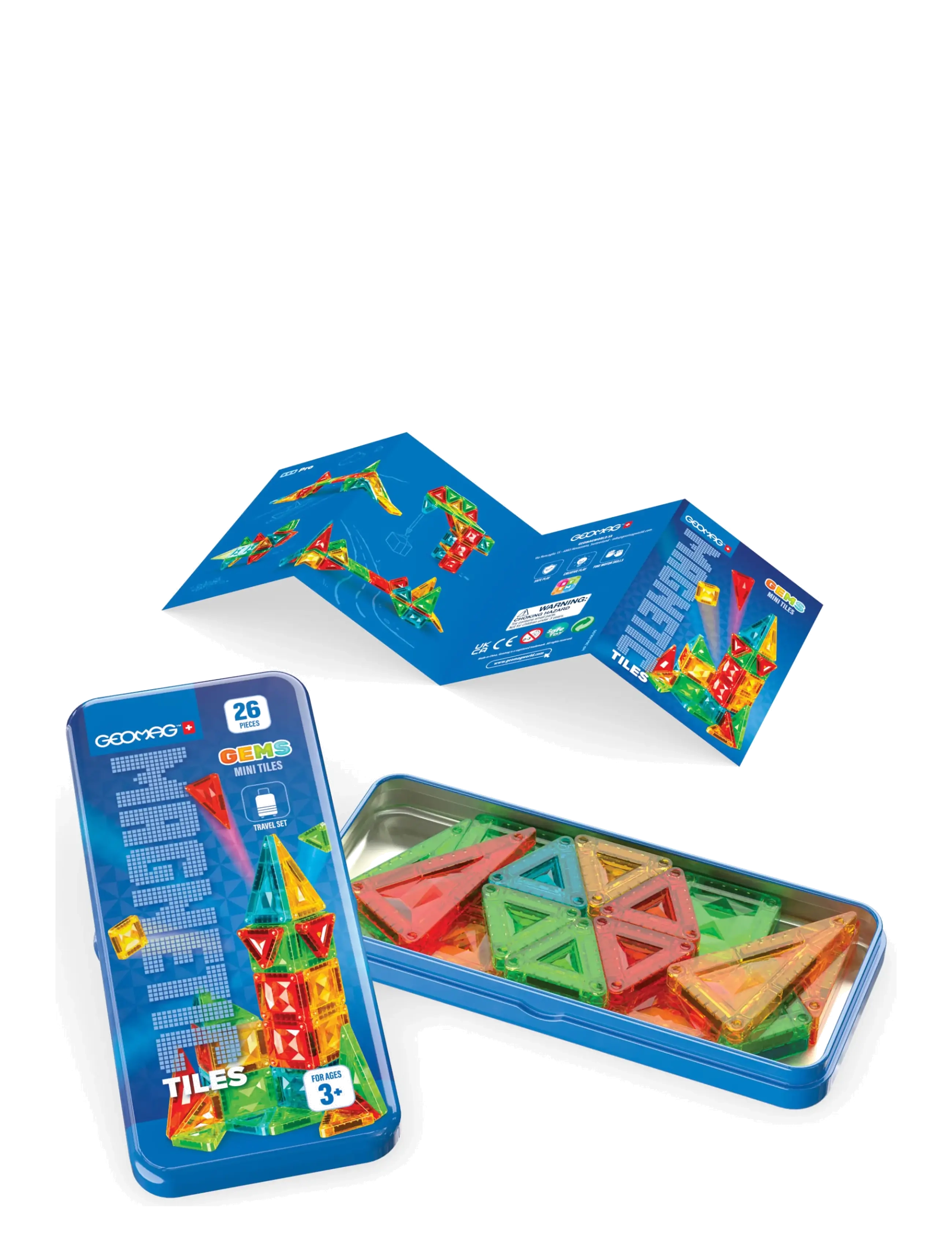 Geomag Geomag Magnetic Tiles Mini Gems 26 delar - Leksaker 3-5 år - MULTI COLOURED / multi