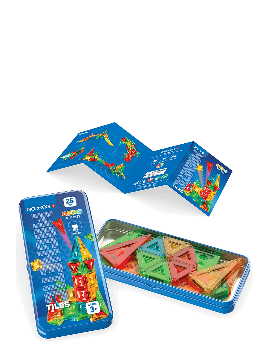 Geomag - Geomag Magnetic Tiles Mini Gems 26 delar - byggsatser - multi coloured - 0