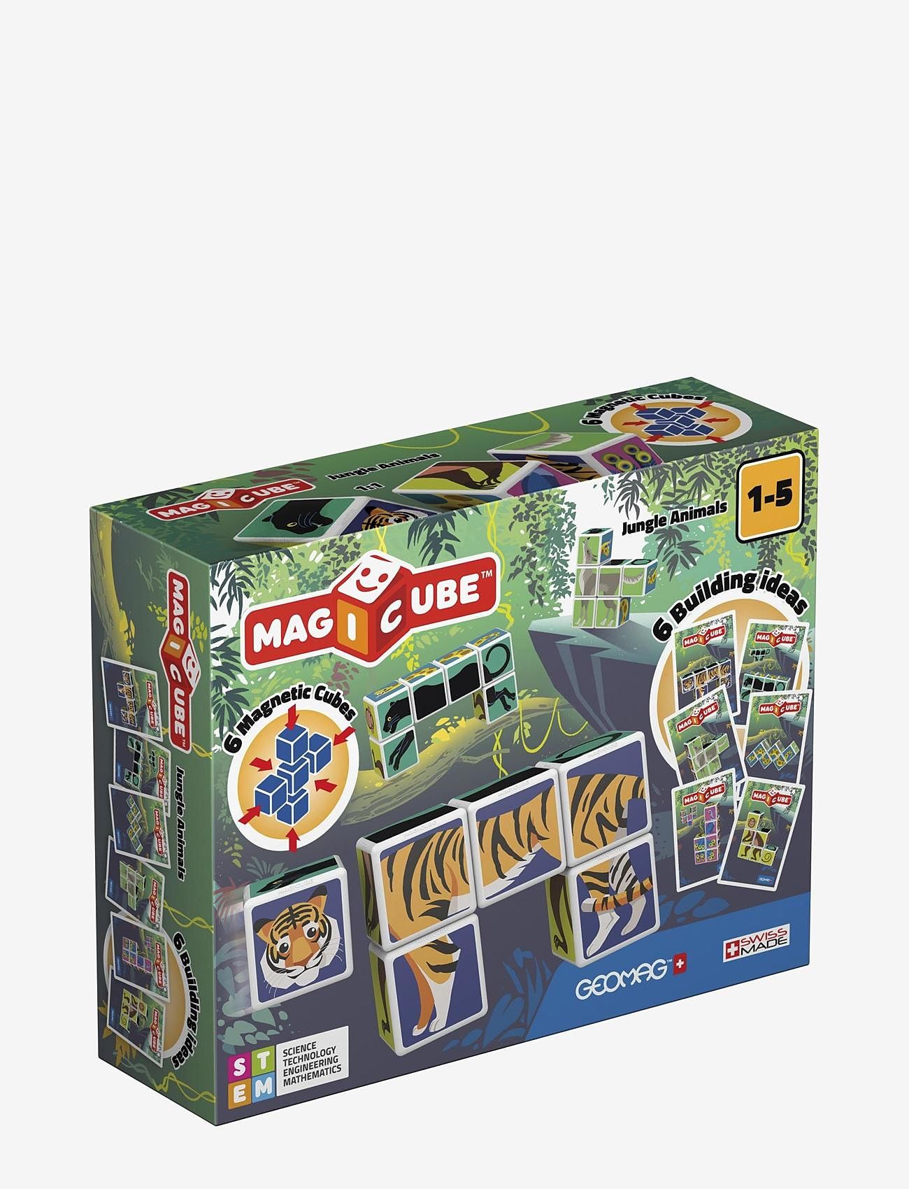 Geomag - Geomag Magicube Jungle Animals - brettspill - multi coloured - 0