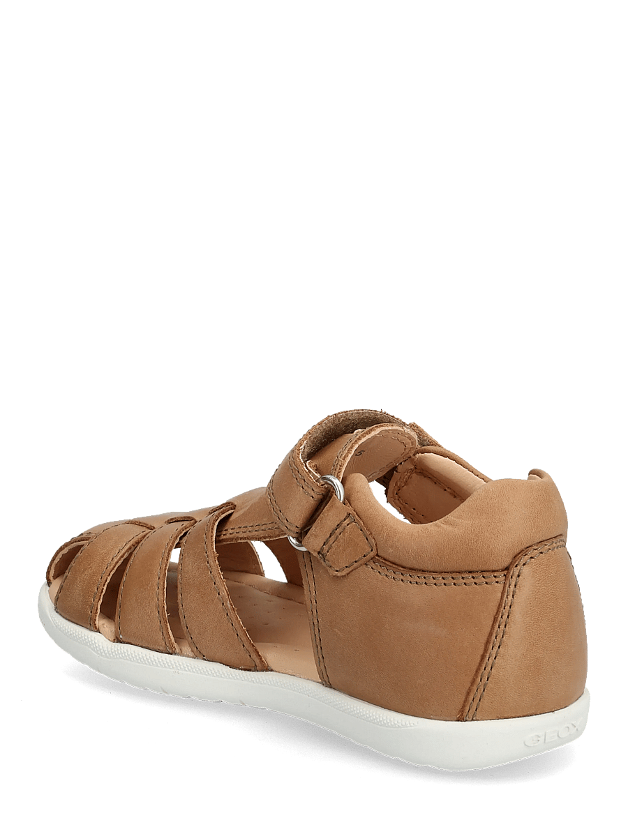 GEOX - B SANDAL MACCHIA BOY - lær-å-gå-sko - whisky - 1
