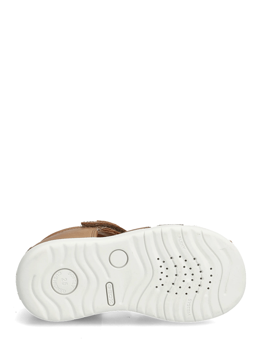 GEOX - B SANDAL MACCHIA BOY - lær-å-gå-sko - whisky - 4