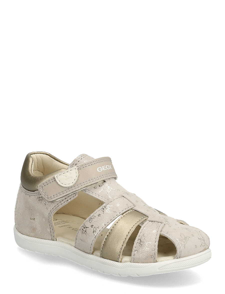GEOX - B SANDAL MACCHIA GIR - lära-gå-skor - skin/platinum - 0