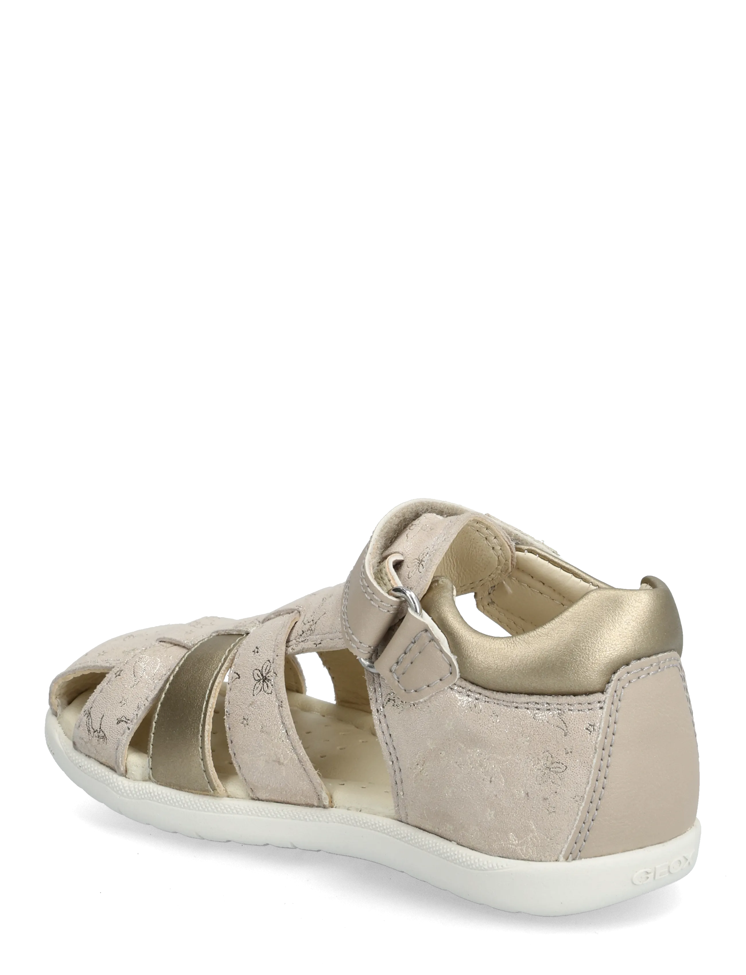 GEOX - B SANDAL MACCHIA GIR - lära-gå-skor - skin/platinum - 1