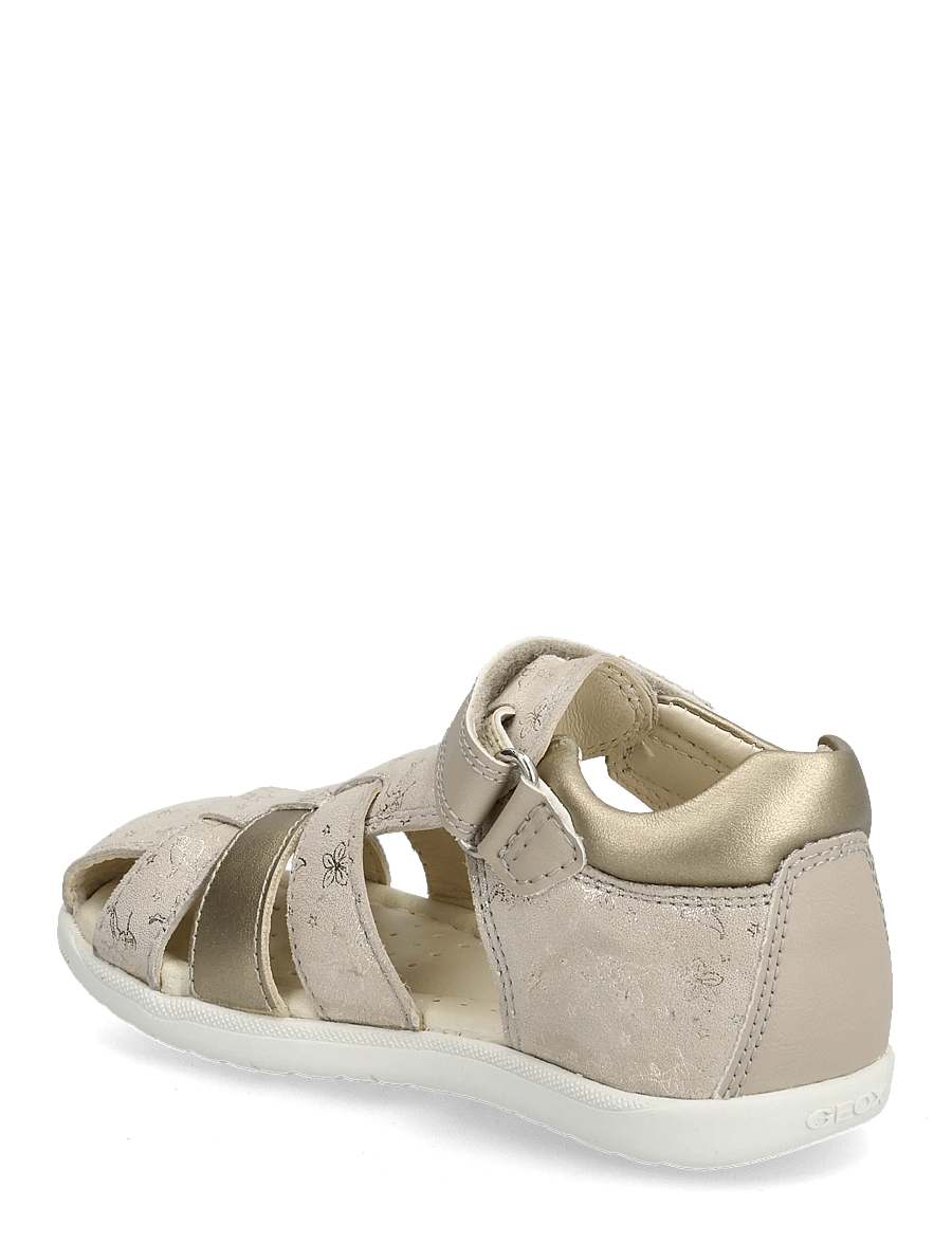 GEOX - B SANDAL MACCHIA GIR - lära-gå-skor - skin/platinum - 1