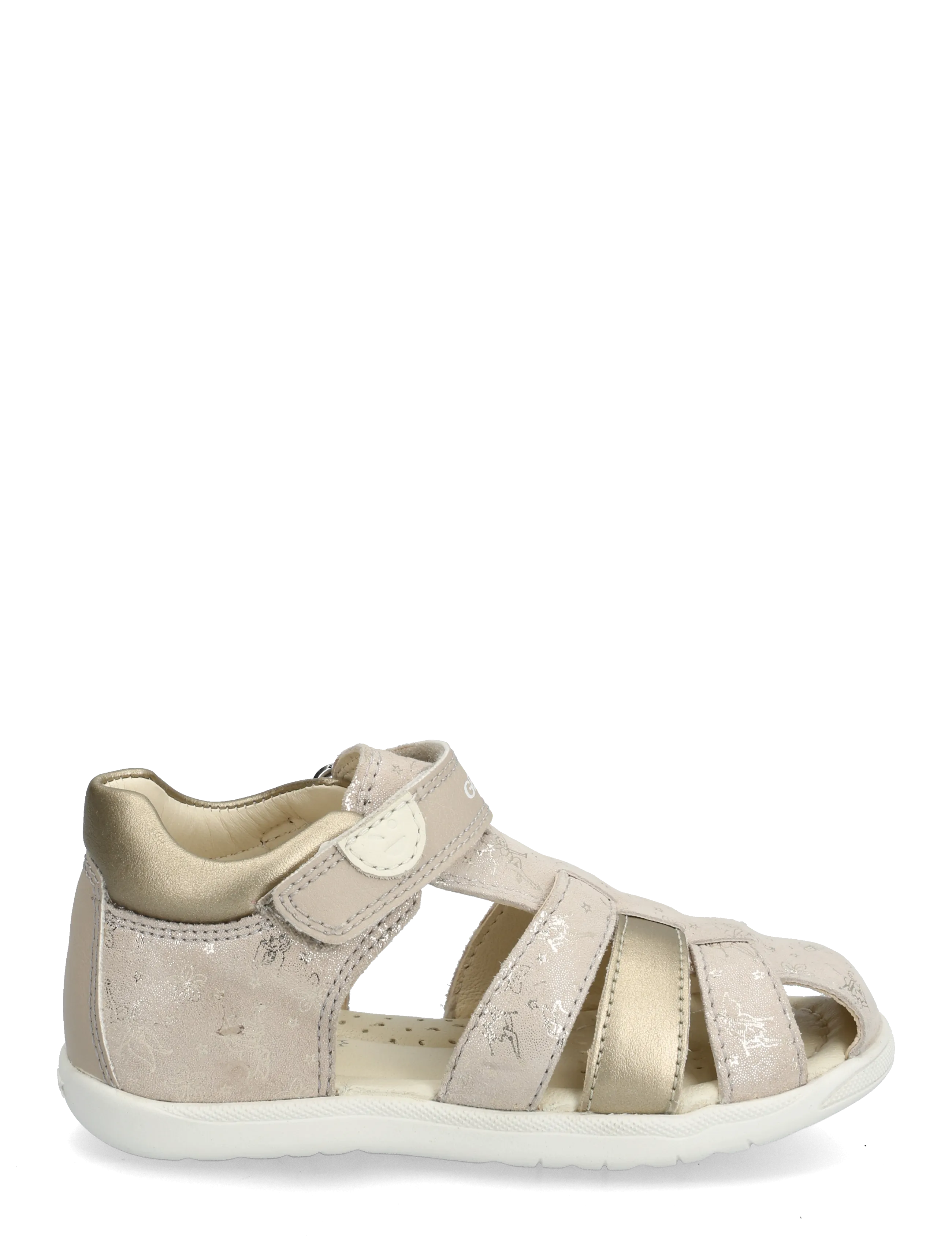 GEOX - B SANDAL MACCHIA GIR - lära-gå-skor - skin/platinum - 2