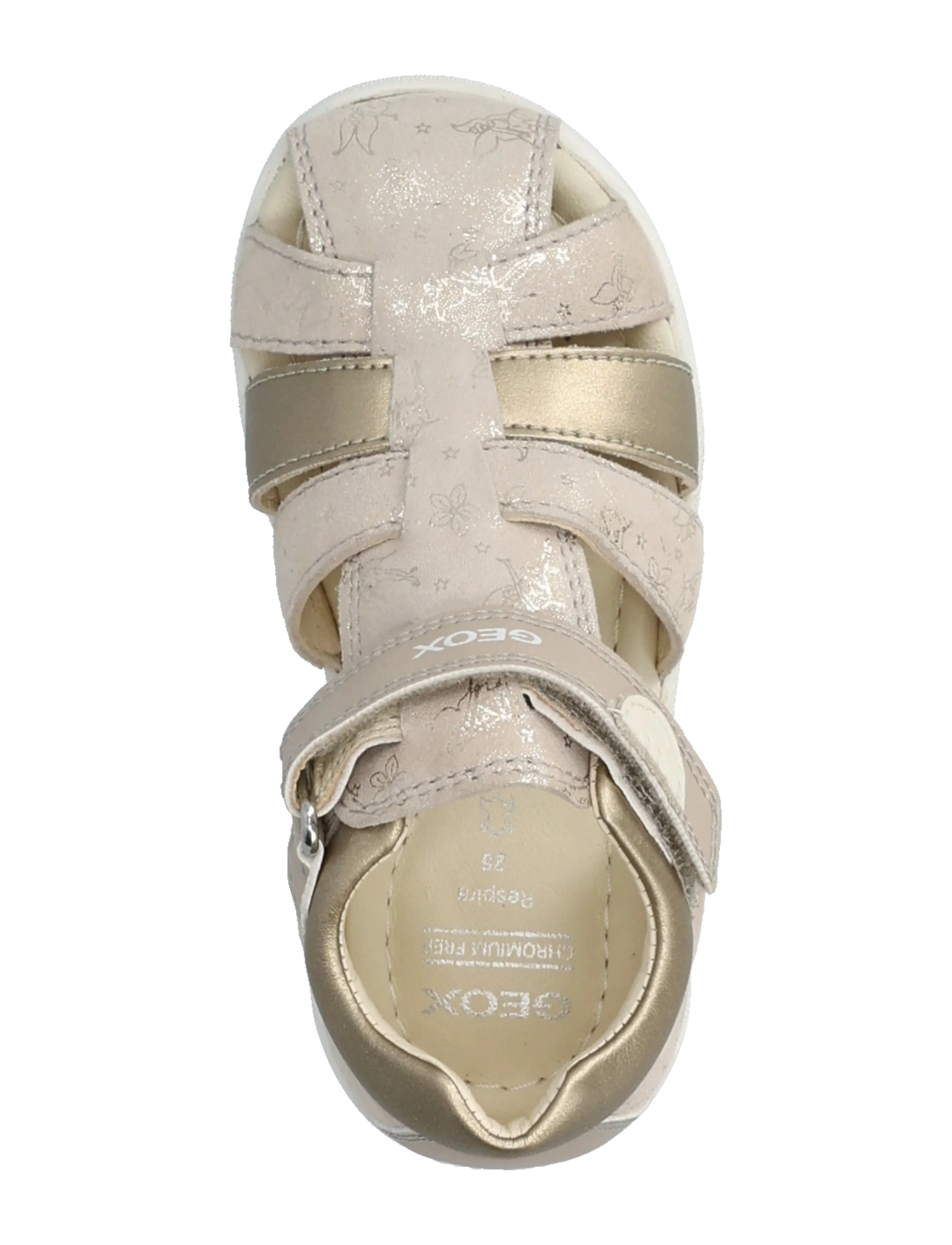 GEOX - B SANDAL MACCHIA GIR - lära-gå-skor - skin/platinum - 3