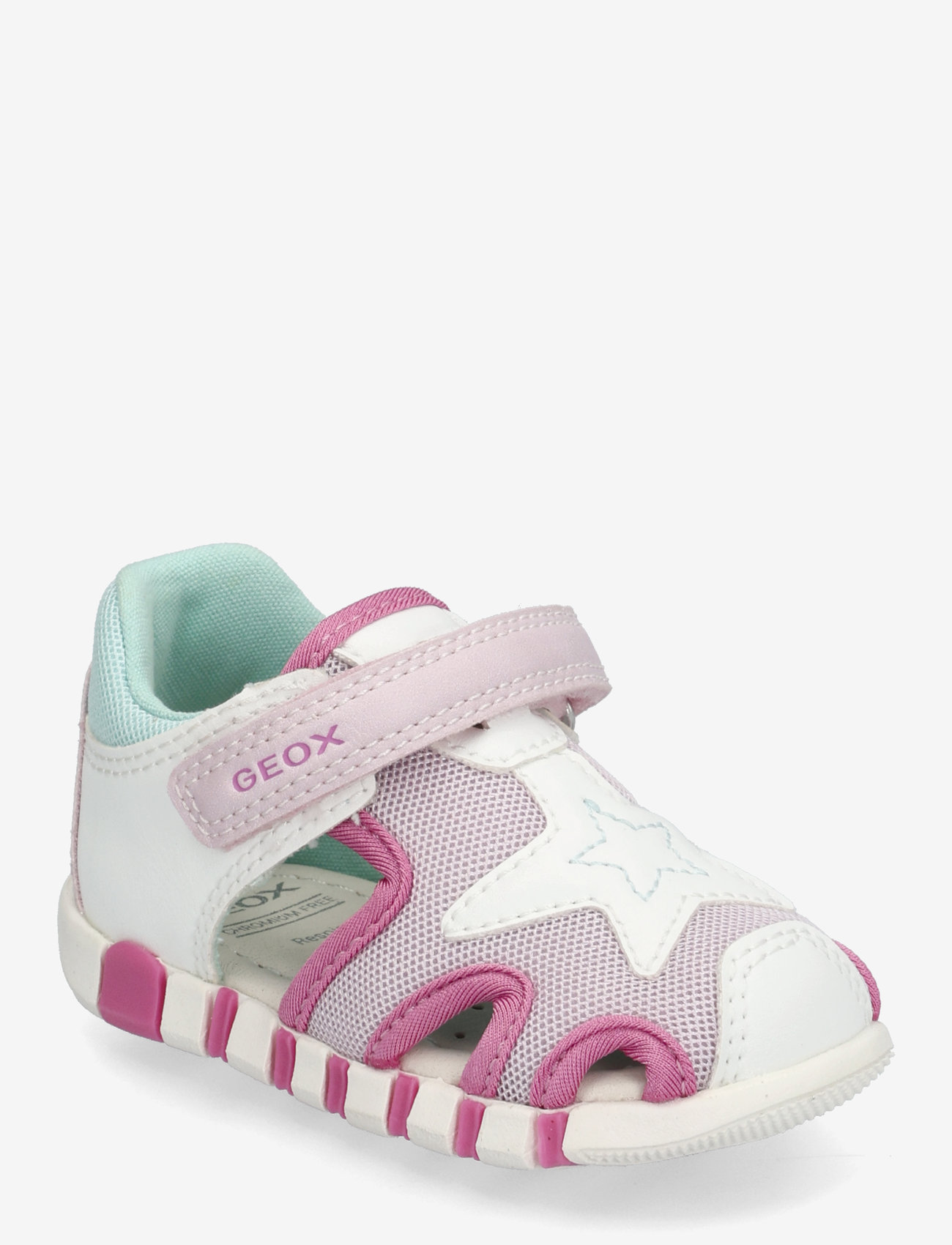 GEOX - B SANDAL IUPIDOO GIR - sandaler - wht/fucsia - 0