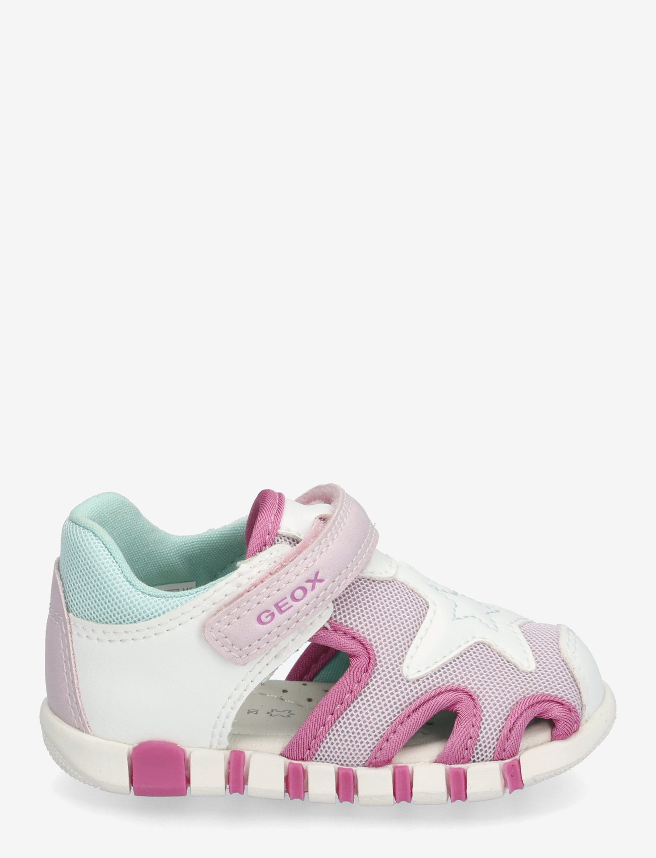 GEOX - B SANDAL IUPIDOO GIR - sandaler - wht/fucsia - 1