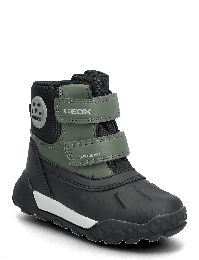 GEOX - B TREKKYUP BOY B ABX - vinterstövlar - green/blk - 0