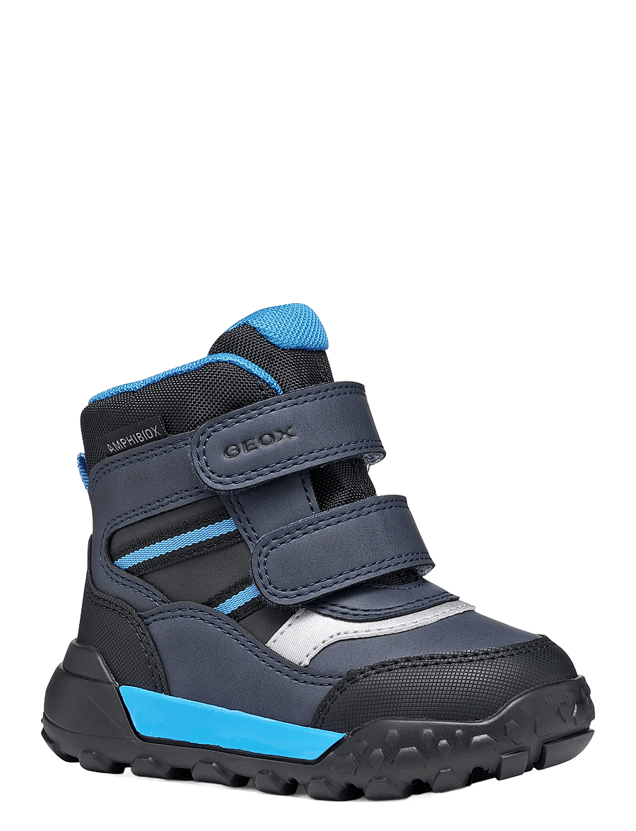 GEOX - B TREKKYUP BOY B ABX - winterstiefel - black/light blue - 0