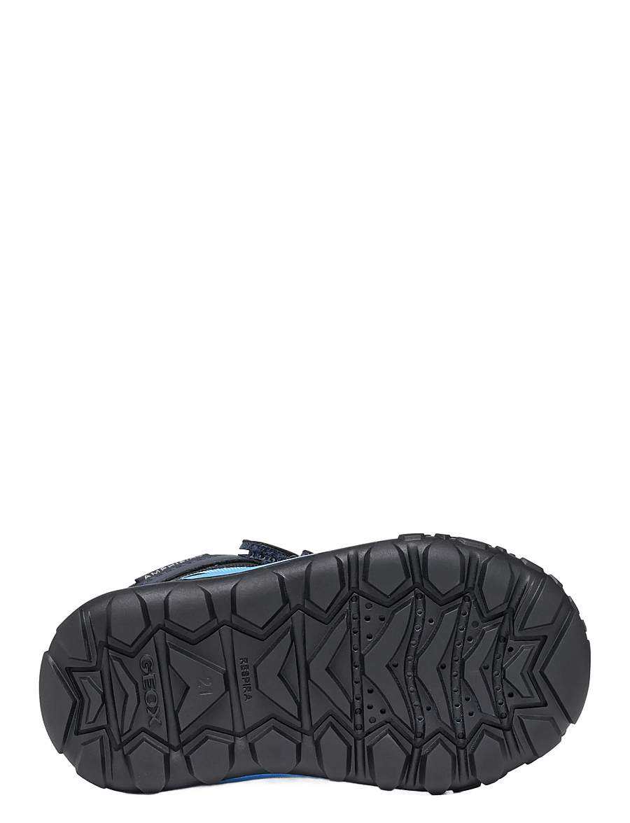 GEOX - B TREKKYUP BOY B ABX - winterstiefel - black/light blue - 2