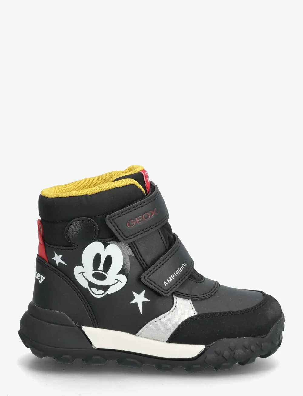GEOX - B TREKKYUP BOY B ABX - hoher schnitt - black red - 1