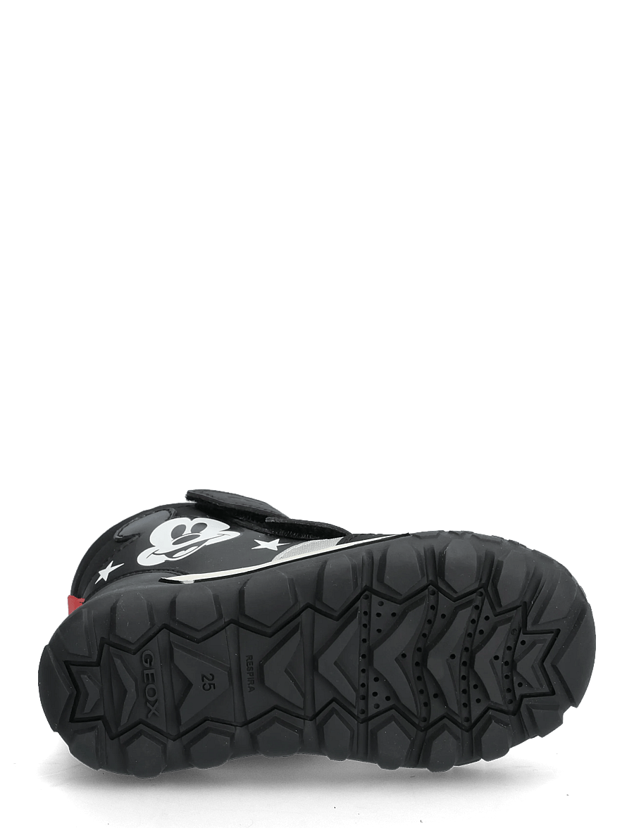 GEOX - B TREKKYUP BOY B ABX - hoher schnitt - black red - 4