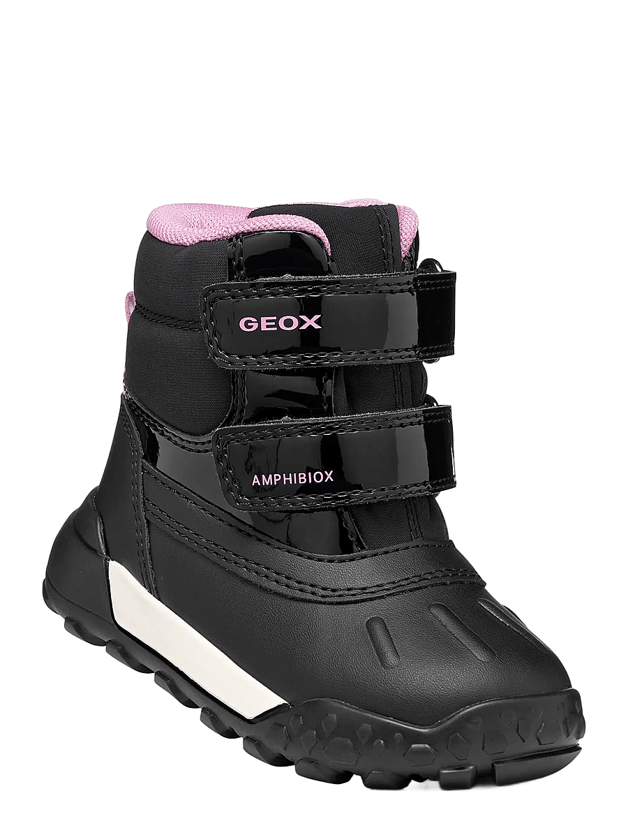 GEOX - B TREKKYUP GIRL B AB - baby-schuhe - black/dark pink - 2