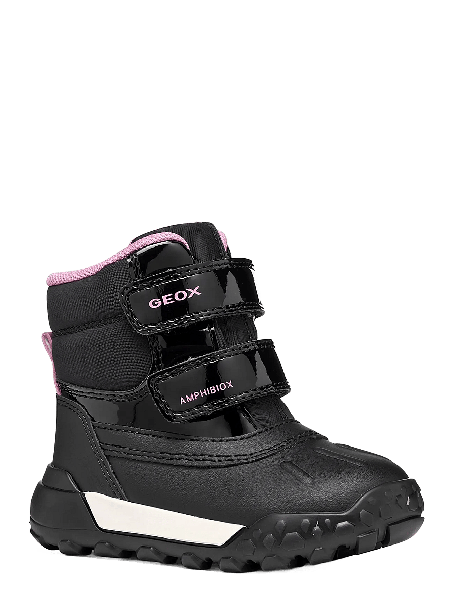 GEOX - B TREKKYUP GIRL B AB - baby-schuhe - black/dark pink - 3