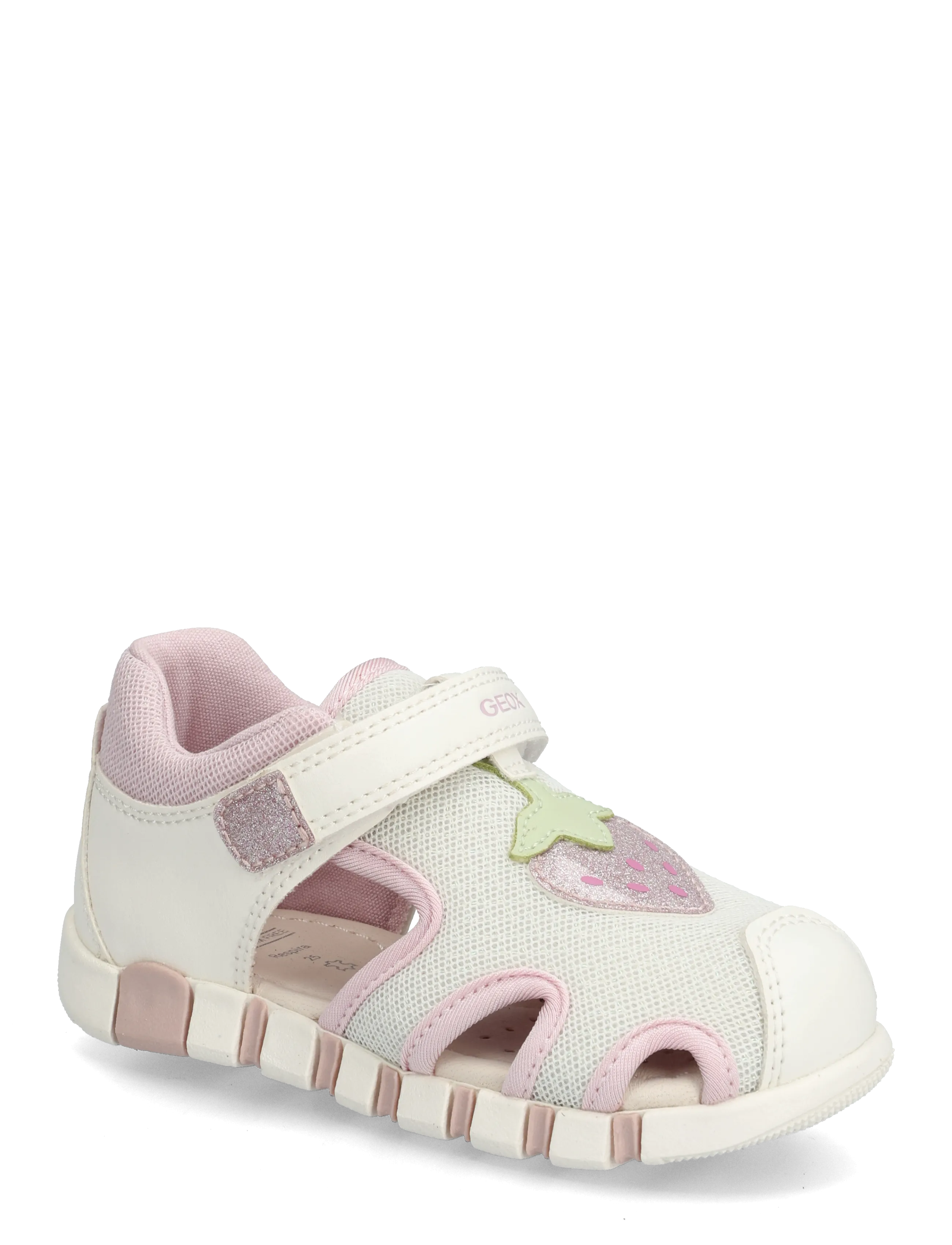 GEOX B SANDAL IUPIDOO GIR - Sandaler - WHITE/PINK / cream