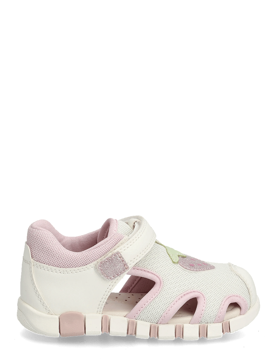 GEOX - B SANDAL IUPIDOO GIR - lära-gå-skor - white/pink - 2