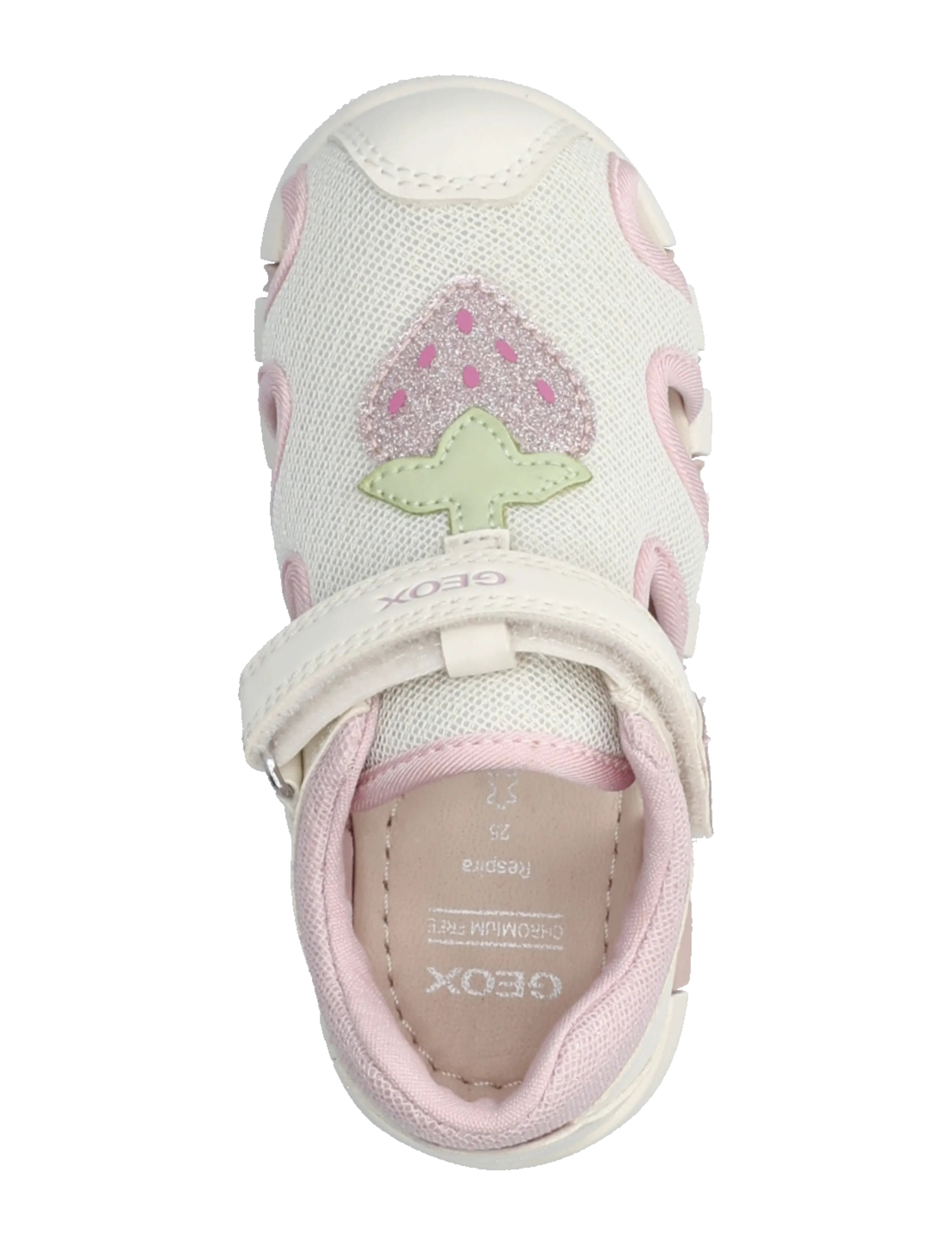 GEOX - B SANDAL IUPIDOO GIR - lära-gå-skor - white/pink - 3