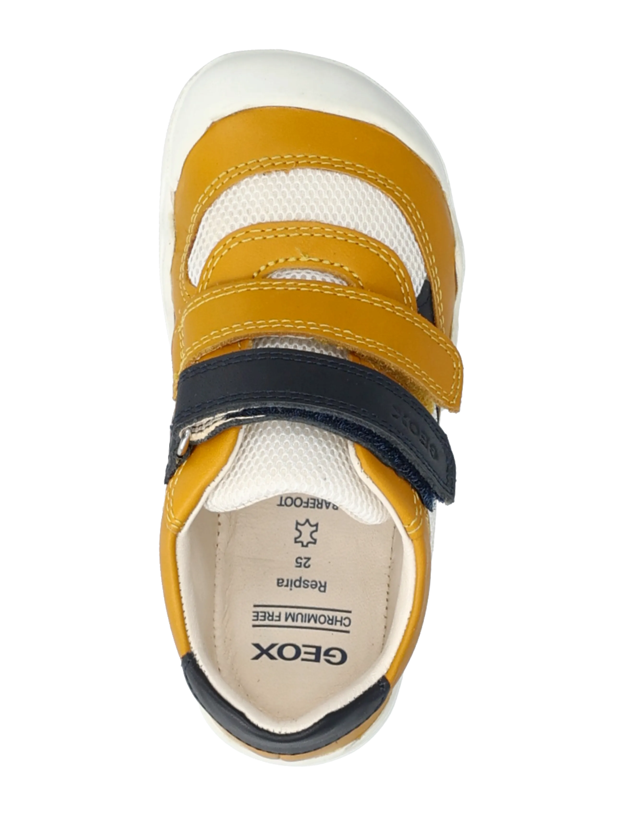 GEOX - B STEPPIEUP BOY A - niedriger schnitt - ochreyellow/navy - 3