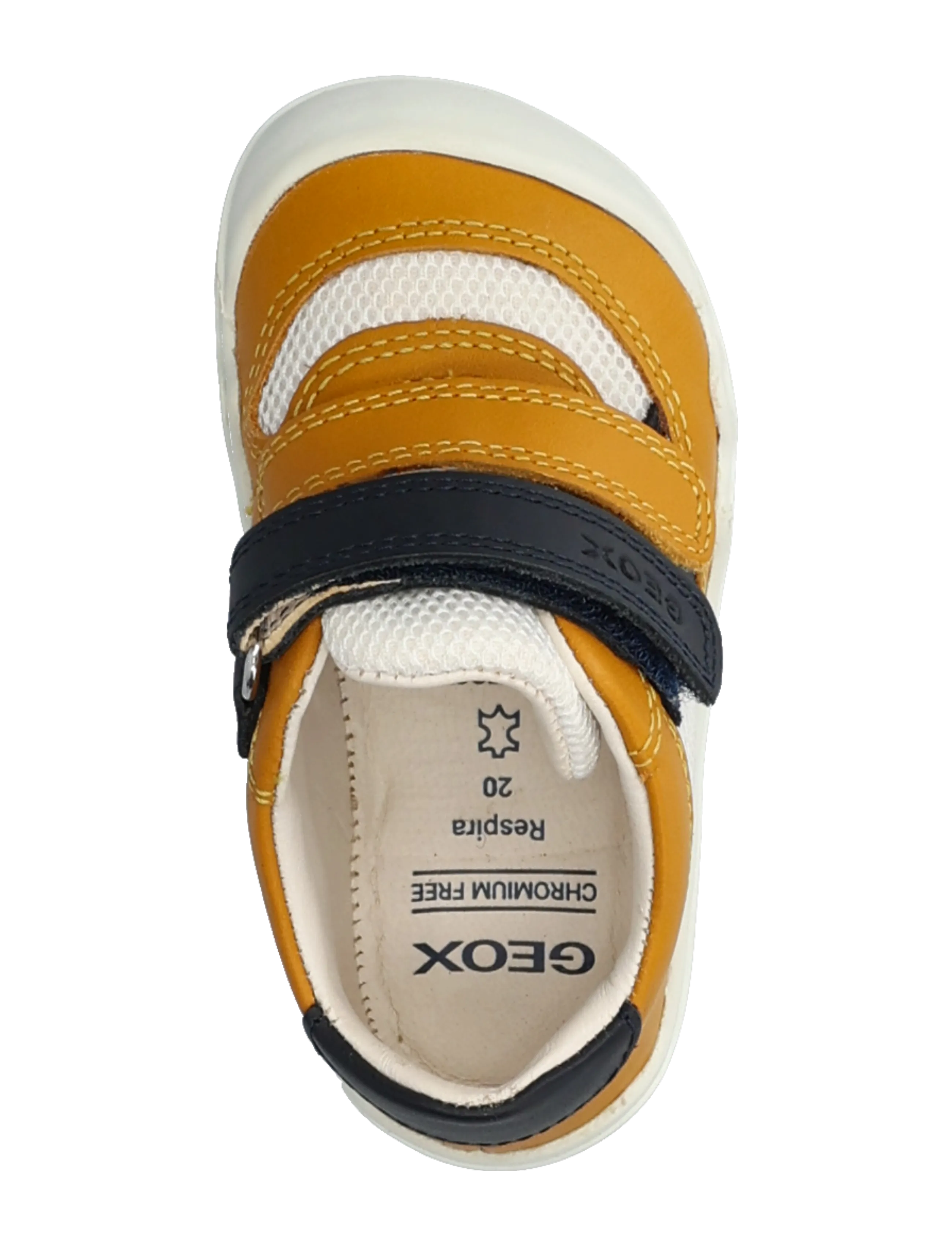 GEOX - B STEPPIEUP BOY A - laag sneakers - yellow blu - 3