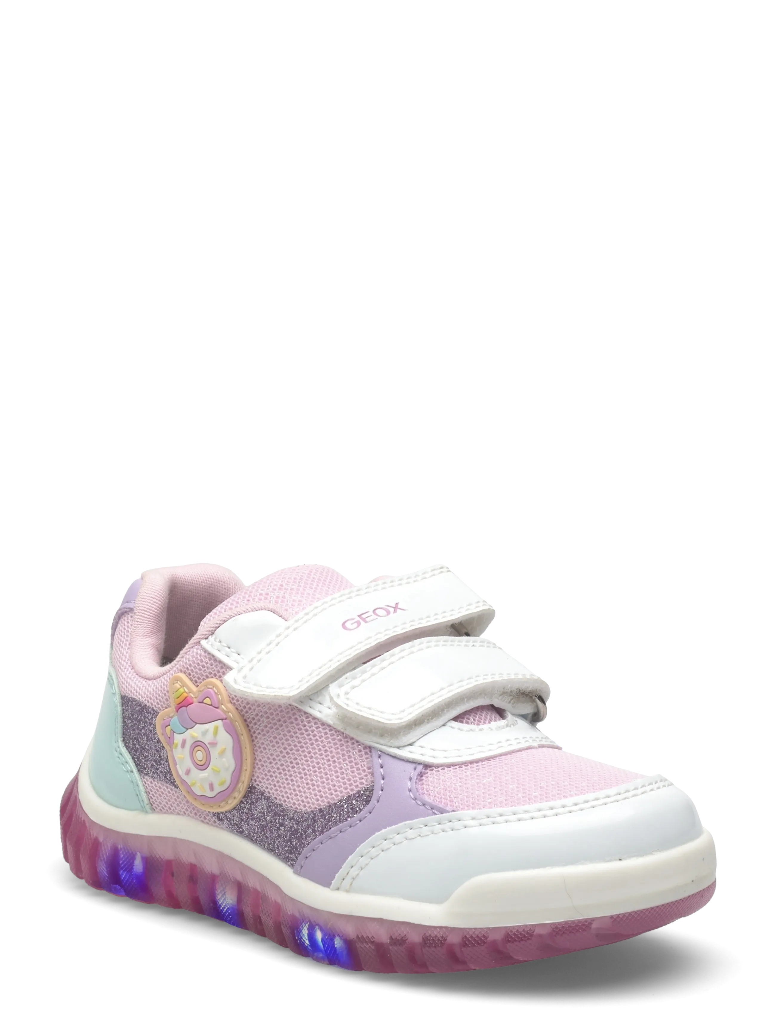GEOX B LIGHTYLOO GIRL A - Jalanõud - WHITE/PINK / pink/rose