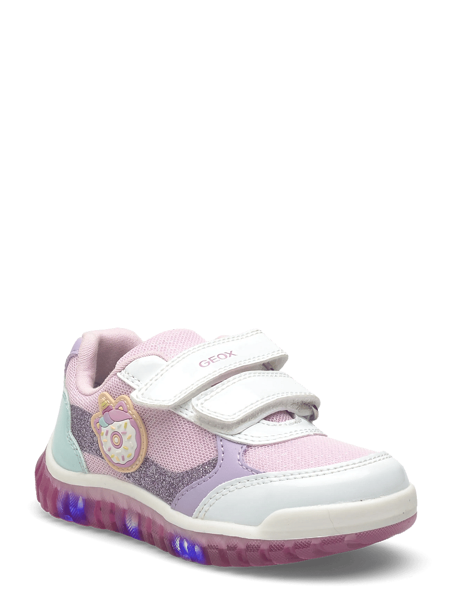 GEOX - B LIGHTYLOO GIRL A - kõrge säärega tossud - white/pink - 0