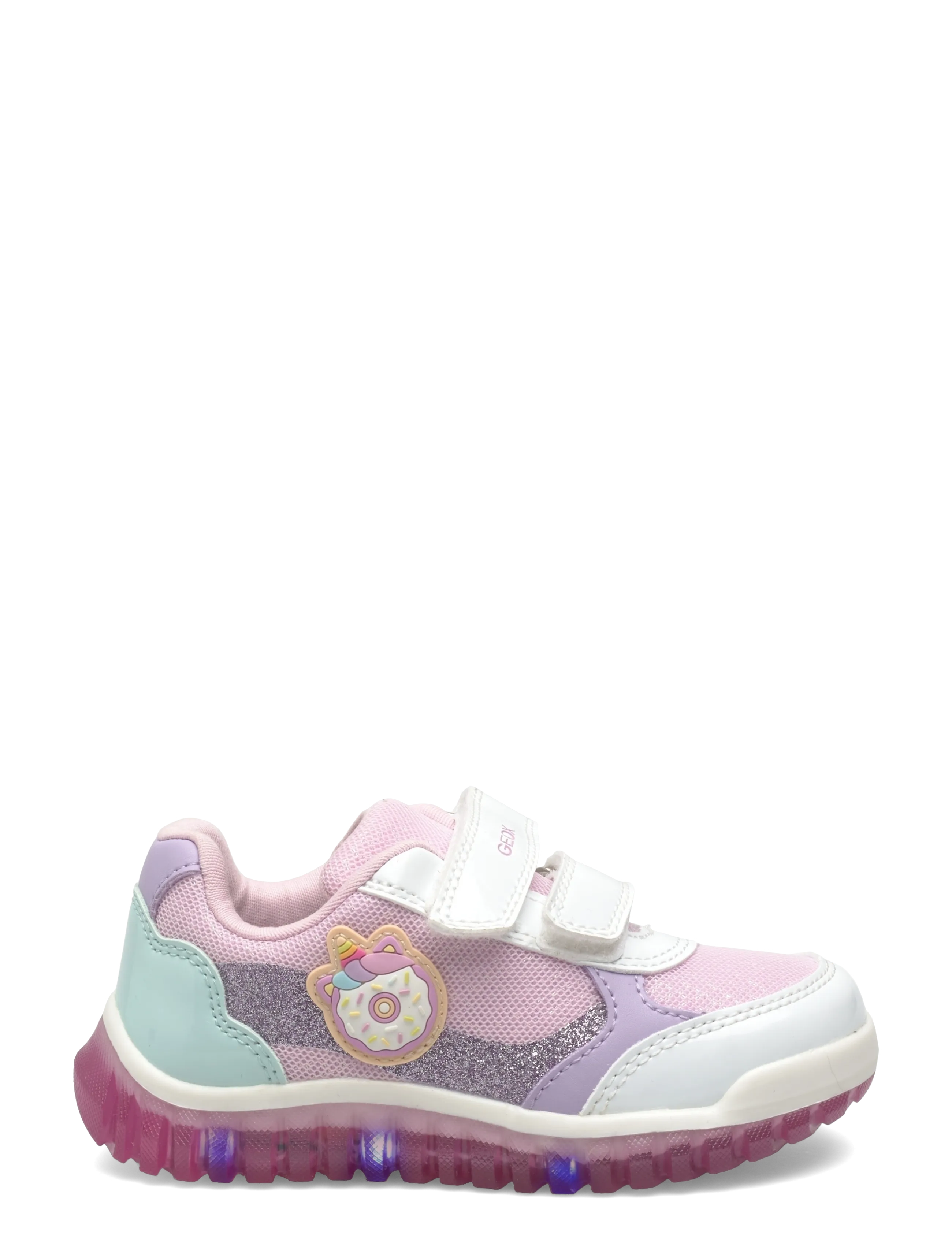 GEOX - B LIGHTYLOO GIRL A - kõrge säärega tossud - white/pink - 1