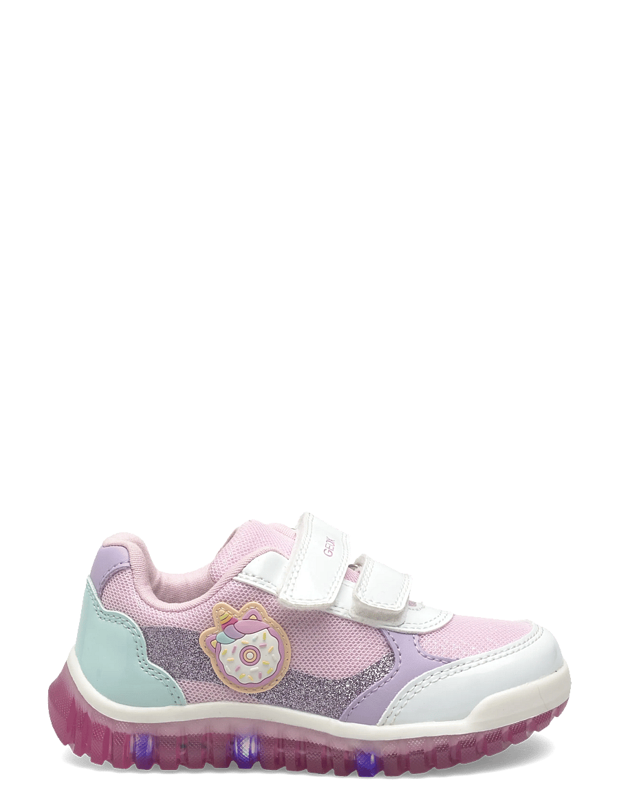 GEOX - B LIGHTYLOO GIRL A - kõrge säärega tossud - white/pink - 1