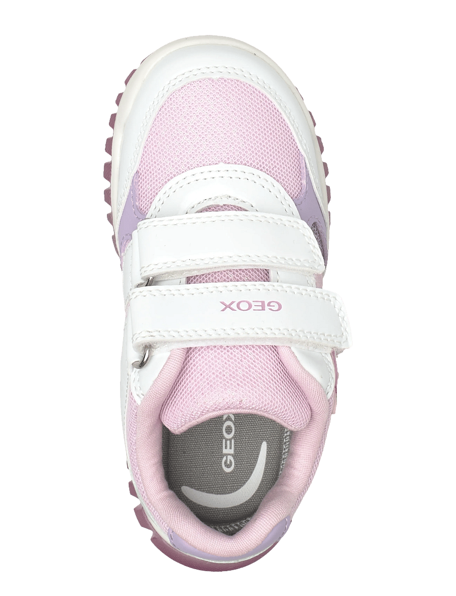 GEOX - B LIGHTYLOO GIRL A - kõrge säärega tossud - white/pink - 3